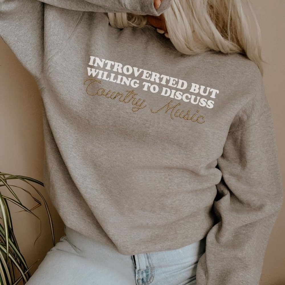 Cute Country Music Sweatshirt NWOT